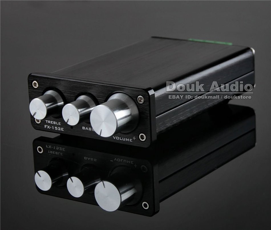 Mini TA2024 Digital Amplifier XR1075BBE Tone Control Treble& Bass HiFi Audio Amp N6