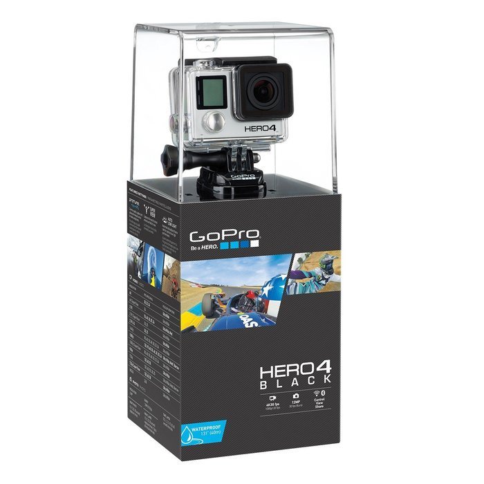 GoPro HD HERO4 Black Edition Camera - International Version (No Warranty)