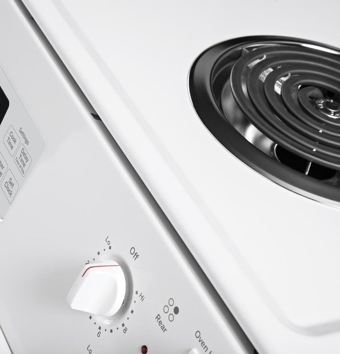 GE JM250DFWW 27" White Drop-In Electric Coil Range N5