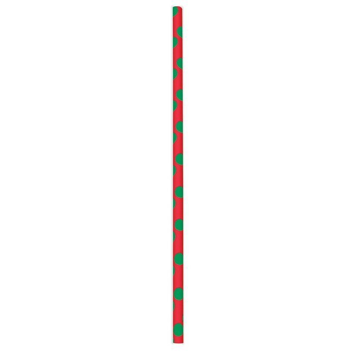 Red and Green Polka Dot Holiday Cupcake Kit for 24 N5