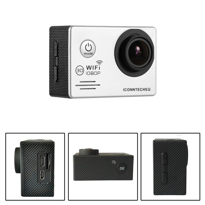 ICONNTECHS IT Full HD 1080P Sport Action Camera WIFI FHD 60 fps HDMI 14MP 170 Degree Wide Viewing Angle 2.0 Inch... N15