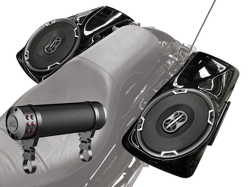 Harley Davidson 1998-2013 HDHBSBLIDS Soundbar And Saddlebag Lid Speaker Upgrade by MTX Audio N2
