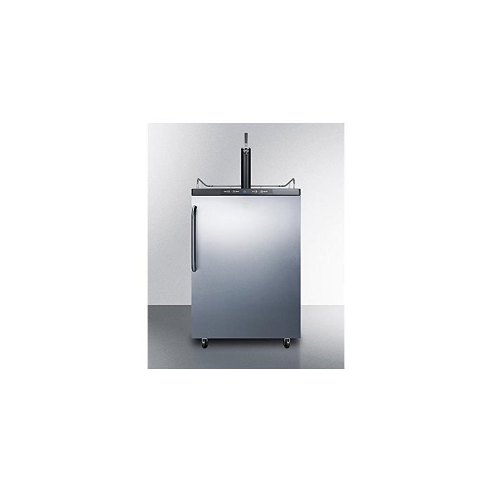 SBC635MSSTB Freestanding commercial beer dispenser, auto defrost with digital thermostat, stainless steel wrapped...