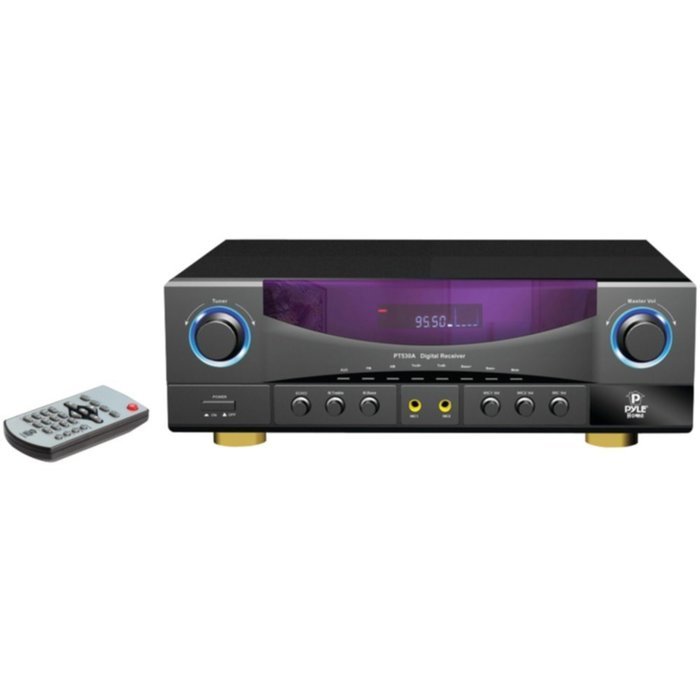 Pyle Home PT530A New Black 2 Ch 350W AM/FM Receiver W/Remote Consumer Electronics