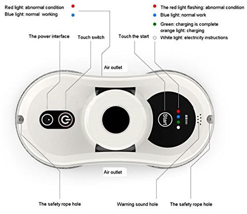 Anti-Fall Ultra Quiet Vacuum Window Cleaner Vacuum Cleaning Robot(Sweep, Mop, Vacuum, Sterilization) Schedule...