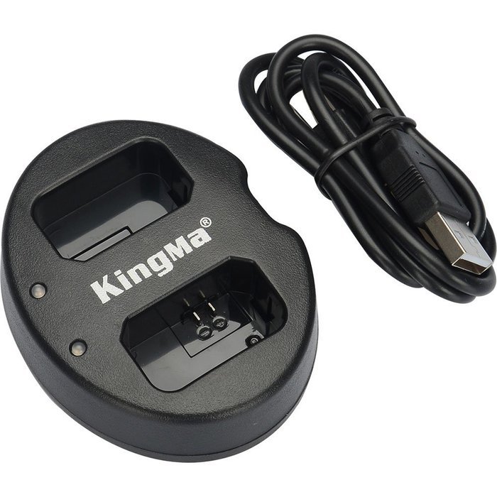 Andoer KingMa Dual 2-Channel ENEL14 Battery Charger for Nikon D3100 D3200 D5100 P7100 P7000 N5