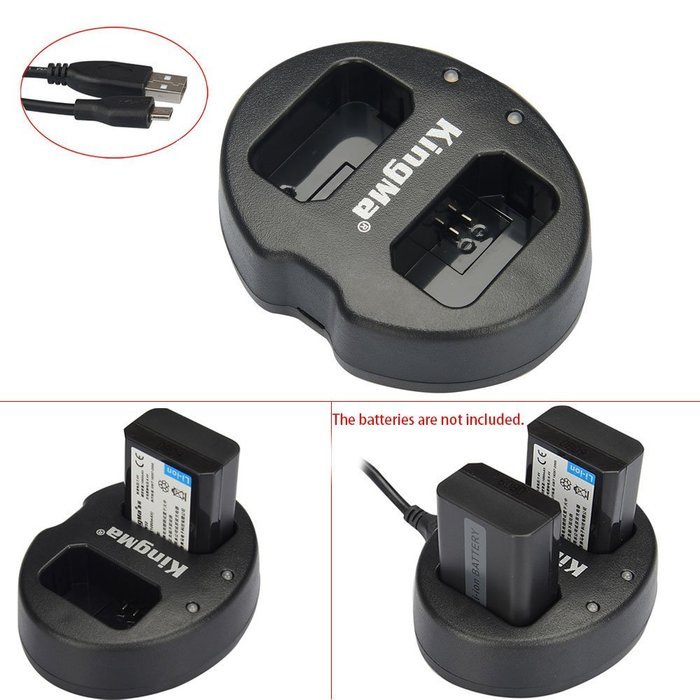 Andoer KingMa Dual 2-Channel ENEL14 Battery Charger for Nikon D3100 D3200 D5100 P7100 P7000 N6