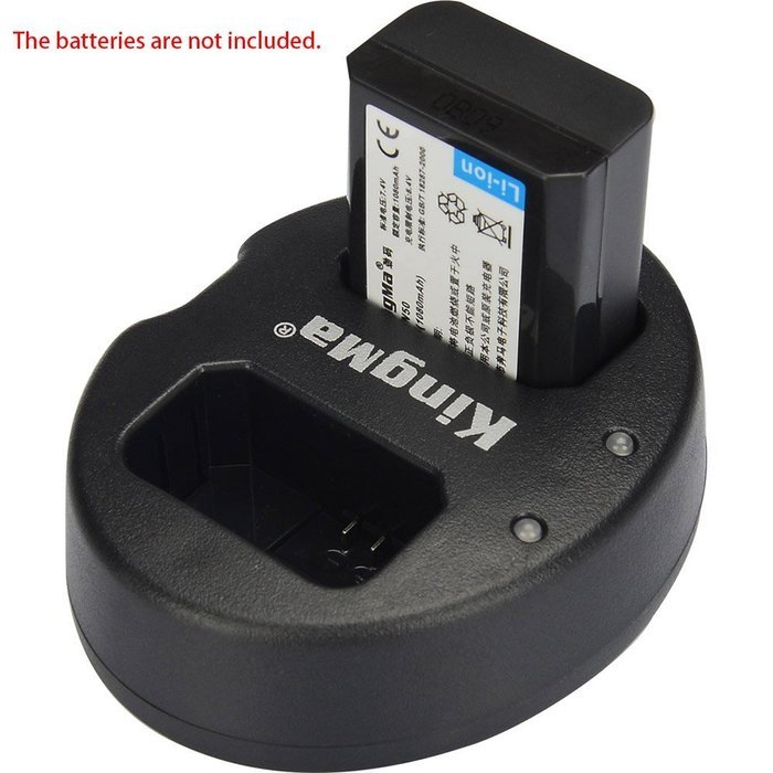 Andoer KingMa Dual 2-Channel ENEL14 Battery Charger for Nikon D3100 D3200 D5100 P7100 P7000 N7