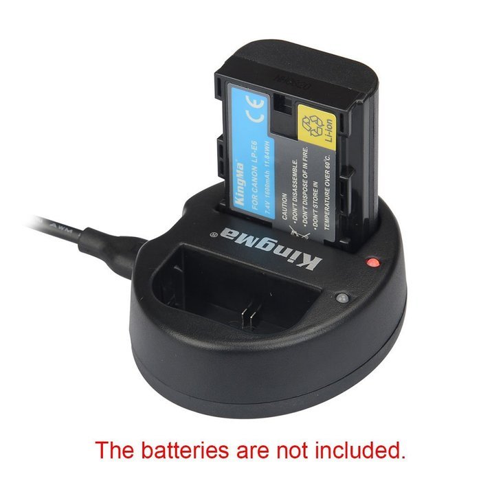 Andoer KingMa Dual 2-Channel ENEL14 Battery Charger for Nikon D3100 D3200 D5100 P7100 P7000 N8