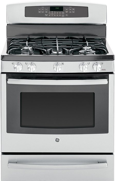 GE PGB940SEHSS Profile 30" Stainless Steel Gas Sealed Burner Range - Convection