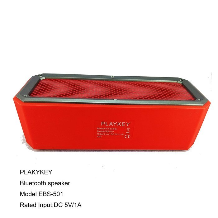 Playkey EBS-501 Silicone HiFI Shockproof outdoor bluetooth speaker for cell phone with NFC and out-put power bank...
