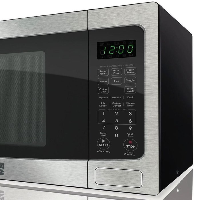 Kenmore 1.2 cu. ft. Countertop Microwave w/ EZ Clean Interior Stainless Steel 72123 N7