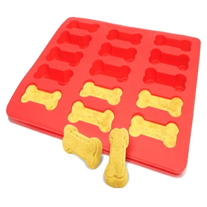 Ticent Dog Paws and Bones Cake Pan Baking Molds for Kids, Pets, Dog-lovers Cookie Treats, 100% Food Grade Silicone... N12