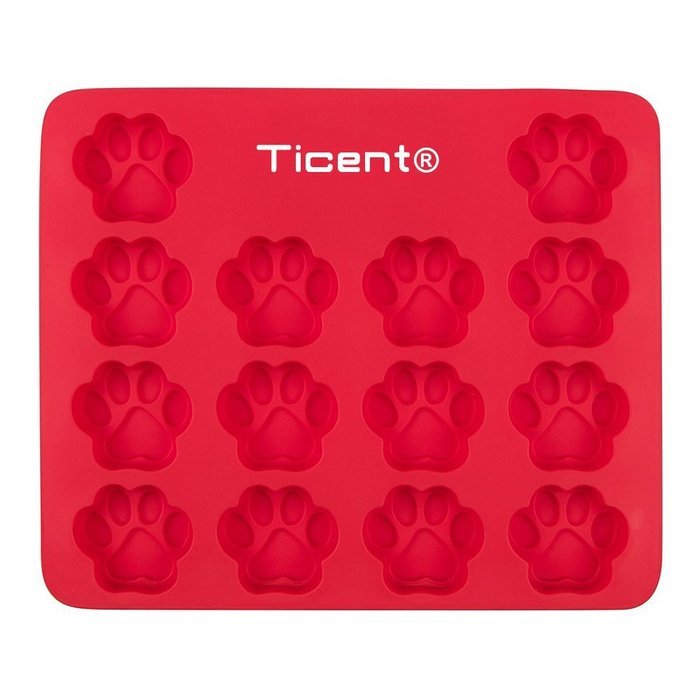 Ticent Dog Paws and Bones Cake Pan Baking Molds for Kids, Pets, Dog-lovers Cookie Treats, 100% Food Grade Silicone... N14