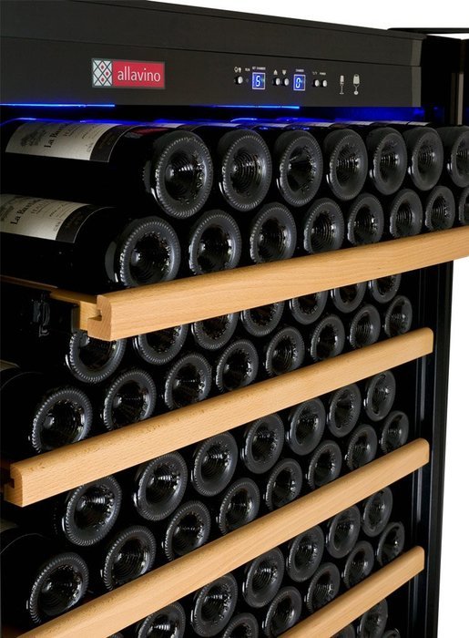 Allavino YHWR305-1BLT Vite Series 305 Bottle Single-Zone Wine Refrigerator - Left Hinge Black Door