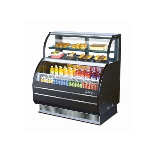 Turbo Air TOMW60SB 62" Combination Case with Refrigerated Top LED Lighting Efficient Refrigeration System Attractive...