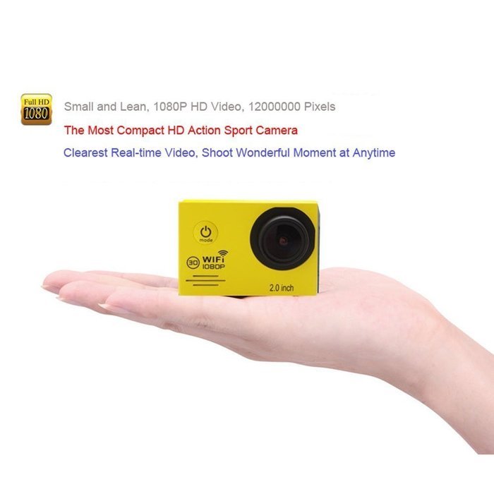 Olatec Sj7000 Waterproof Wifi Sports Camera 1080p Wvga, 2.0 Inch LCD 170&deg; Wide Angle Lens Outdoor Waterproof Hd... N4