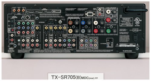 Onkyo TX-SR705 7.1 Channel Home Theater Receiver (Black) (Discontinued by Manufacturer) N4