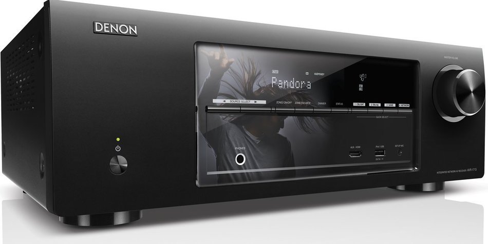 Denon AVR-1713 5.1 Channel 3D Pass Through and Networking Home Theater AV Receiver with AirPlay (Discontinued... N7