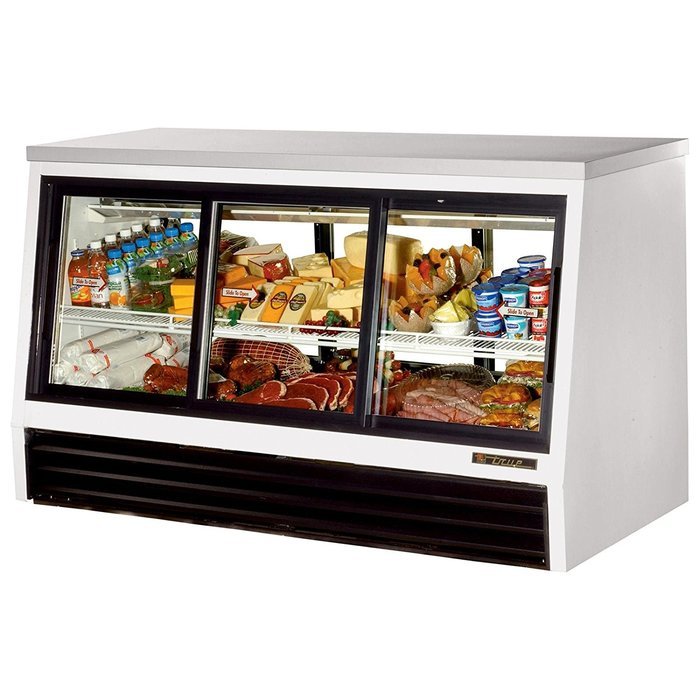 True 6-sliding Door Low-height 25 Cu Ft Pass-thru Deli Case - TSID-72-6-L
