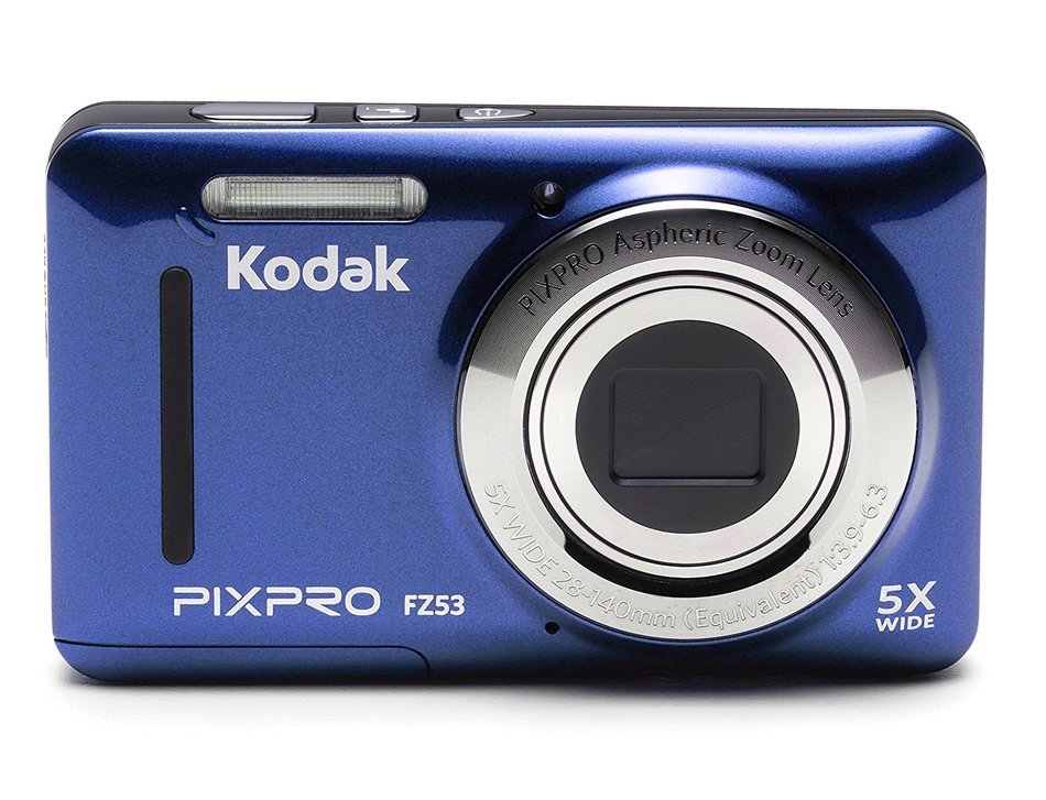 Kodak FZ53-BL Point and Shoot Digital Camera with 2.7" LCD, Blue N3