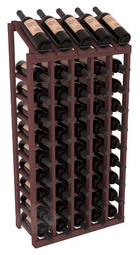 Wine Racks America Ponderosa Pine 5 Column 10 Row Display Top Kit. 13 Stains to Choose From!