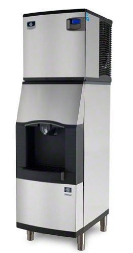 Manitowoc ID-0522A-SFA-191 475 Lb Air-Cooled Full Cube Ice Machine w/ SFA-191 Hotel Dispenser
