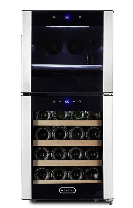 Whynter BCR-291SB Freestanding Fromagerator Wine and Cheese Center, Black
