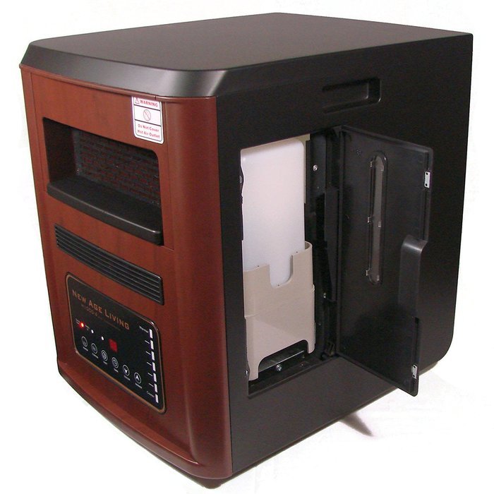 New Age Living H1000-4 High Efficiency Quartz Infrared Heater with Humidifier & Built-In HEPA Air Purifier + UV... N4