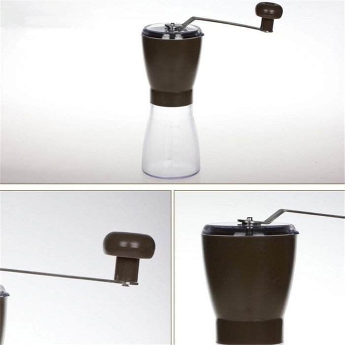Manual Coffee Grinder Conical Burr Mill for Precision Brewing Brushed Stainless Steel Handheld Ceramc Grinding... N4