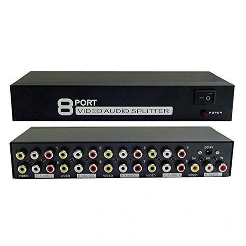 Calrad 40-809-8 1 x 8 Port Audio and Video Distribution Amplifier
