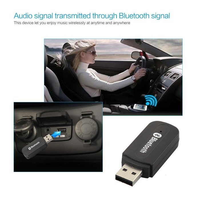 Zoopod Smart Portable MINI USB Bluetooth 3.5mm Stereo Audio Music Receiver & Adapter for Home Stereo , Portable...