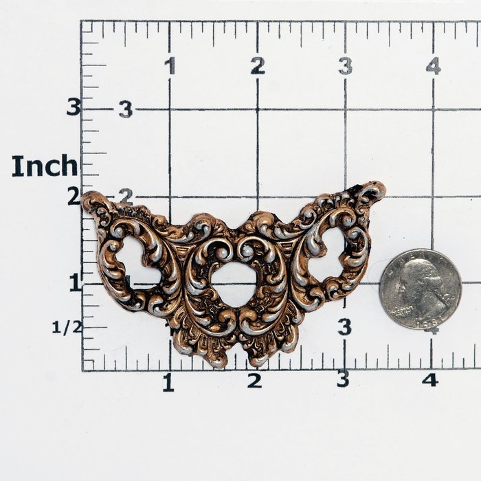 Victorian Filigree Scroll Work Silicone Mold Food Safe Fondant, Gum Paste, Resin, Polymer Clay, Craft, Jewelry... N3