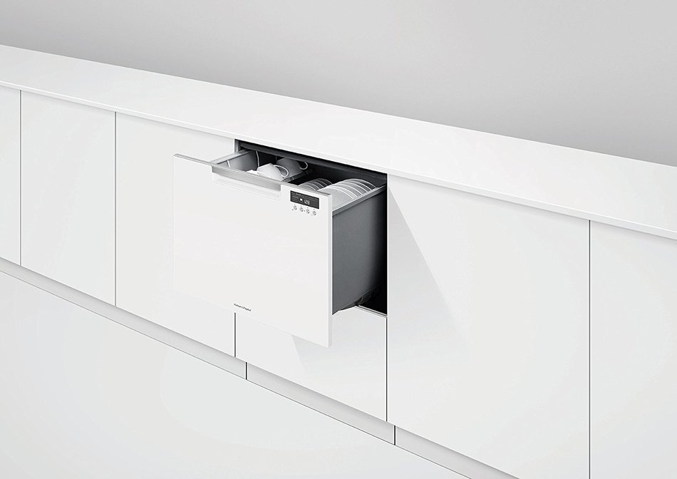 Fisher Paykel DD24DCTW9 24" Drawers Semi-Integrated Dishwasher in White