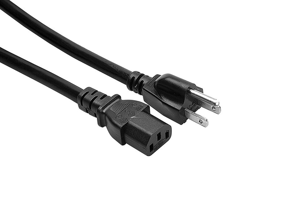 Hosa PWC-425 14 AWG, IEC C13 to NEMA 5-15P Power cord, 25 feet