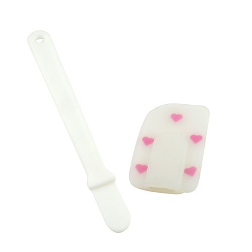 2win2buy Flexible Silicone Spatulas Essential Bakeware Tool Heart-shaped Pattern Jam Cream Spatula Mixing N4