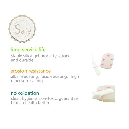 2win2buy Flexible Silicone Spatulas Essential Bakeware Tool Heart-shaped Pattern Jam Cream Spatula Mixing N5