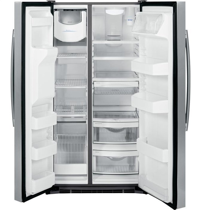 GE GSS25GSHSS 25.4 Cu. Ft. Stainless Steel Side-By-Side Refrigerator N4