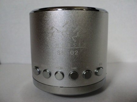 Mini Portable Speaker 3 horses MN 02 with FM (silver)