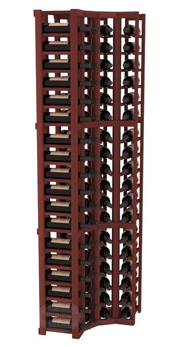 Wine Racks America Redwood 4 Column Wine Cellar Corner Kit. 13 Stains to Choose From!