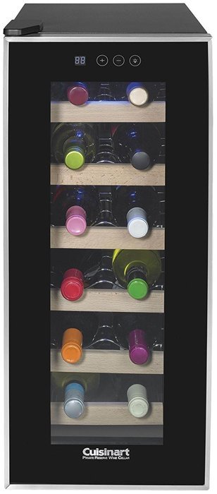 Cuisinart CWC-1200TS 12-bottle Private Reserve Wine Cellar, Black