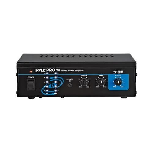 Pyle Pca4 240w Professional Mini Table Top Amplifier Amp 240 Watt