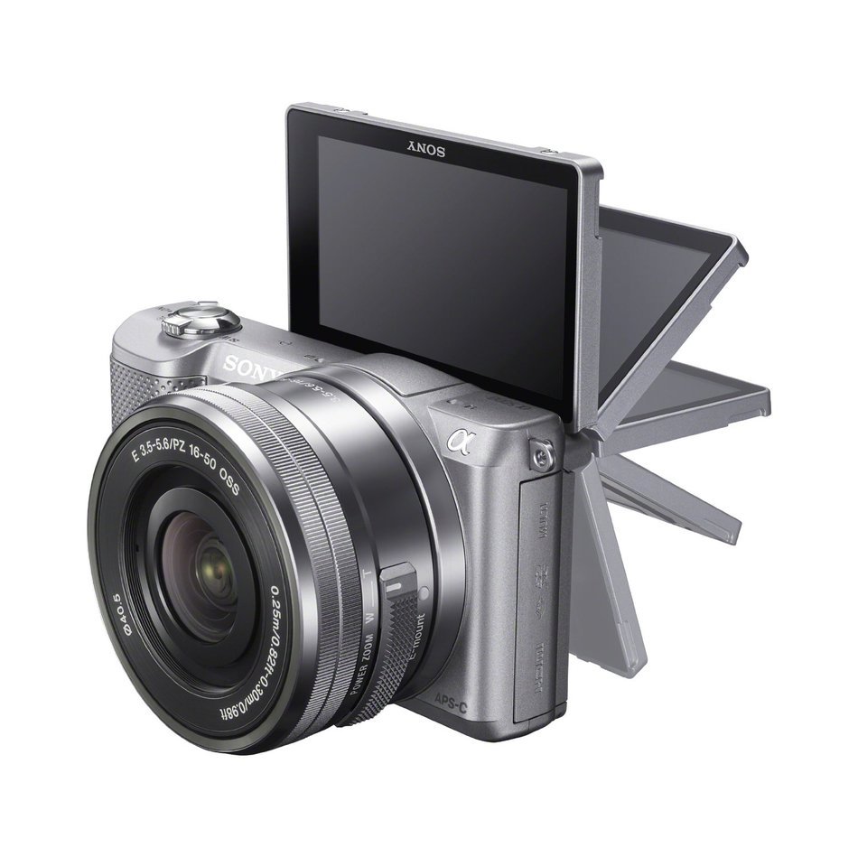 Sony Alpha a5000 Mirrorless Digital Camera with 16-50mm OSS Lens (White) N10
