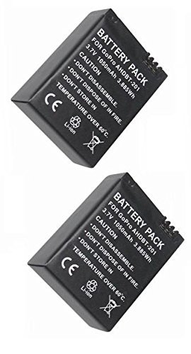ProGear Set Of 2 Replacement Batteries For GoPro Hero 3+ 3 N2