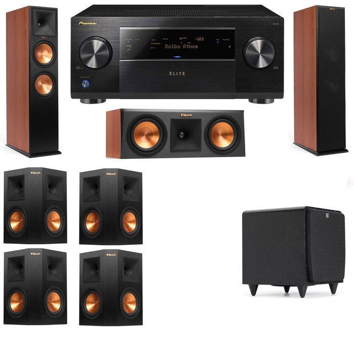 Klipsch RP-280F Tower Speakers CH-RP-250C-SDS12 -7.1-Pioneer Elite SC-85