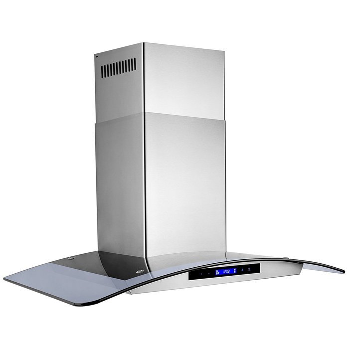 AKDY 36" Stainless Steel Wall Mount Type LED Display Touch Control Panel Kitchen Range Hood w/ Multi-Layer Aluminum... N8