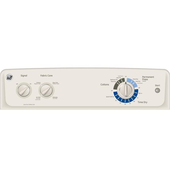 GE GTDX185GDCC 6.0 Cu. Ft. Bisque Gas Front Load Dryer