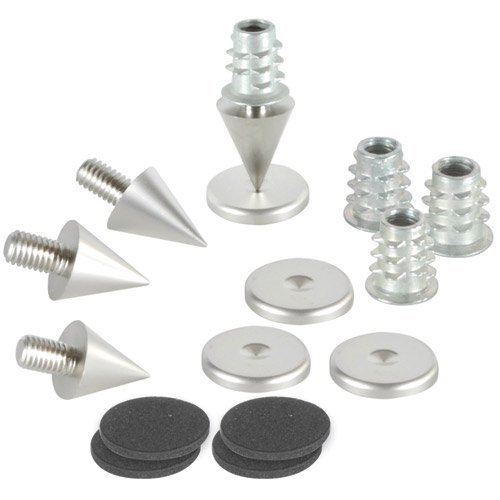 Dayton Audio DSS2-SN Satin Nickel Speaker Spike Set 4 Pcs. (1)
