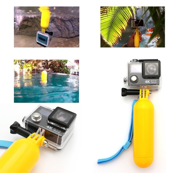 ECVILLA Ultrathin 4K Wifi Waterproof Sports Action Camera16MP HD 4K 2.0 Inch LCD 173 Wde Angle Lens， Floating... N2