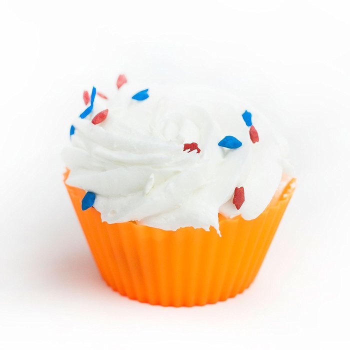 Huji Confetti Festive Colors Reusable Silicone Baking Cups Muffin Cupcake Liners Wraps Molds (12, 2.875) N6